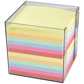 Wedo Zettelbox Kunststoff gefüllt, circa 700 Blatt, 90 x 90mm