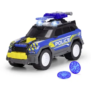 DICKIE Toys - Police SUV (30 cm) - großes Polizeiauto ab 3 Jahre mit Schussfunktion & Zubehör, Polizei-Spielzeug für Kinder mit Licht & Sound, inkl. Batterien
