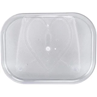 Drehbarer Kühlschrank Organizer, 40 x 30 cm Drehteller Organizer, 360° Drehbarer Arbeitsplatte, Transparentes Drehbar Regal Tablett Rechteckiges Lazy Susan Gewürzregal Drehplatte für Kommode Schrank