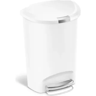 simplehuman Treteimer 50 l Weiß