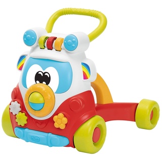 Chicco Happy Hippy 2in1 Lauflerner mit manuellem Aktivitätszentrum, bunter Kleinkinderbus mit 4 großen Rädern, Lernspielzeug für Baby & Kleinkind Geschenk - Babyspielzeug 9-24 Monate