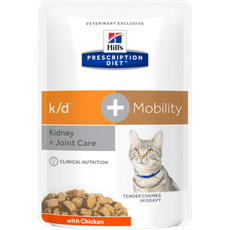 Bild von Prescription Diet Feline k/d + Mobility mit Huhn 12 x 85 g