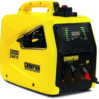 Champion Power Equipment Strominverter Benzin 2000 Watt, tragbar mit LED-Anzeige,