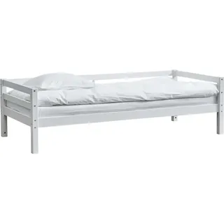 FURNLUX Kinder-einzelbett Actim Weiss 90x200cm / Hauptfarbe: Weiß / Abmessungen: 98 x 60 x 208 cm - Weiß