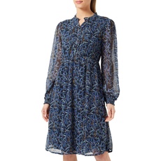 Noppies Damen Dress Foshan Nursing Long Sleeve All Over Print Kleid, Black Olive - N130, 40 EU