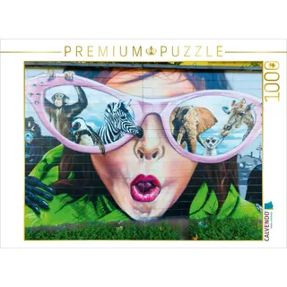 Calvendo Puzzle Streetart in Köln, Deutschland 1000 Teile Lege-Größe 64x48cm Foto-Puzzle für glückliche Stunden