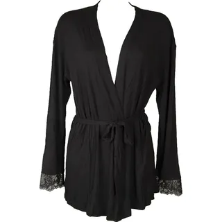 EMPORIO ARMANI Damen-Morgenmantel Langarm gekreuzte Viskose Artikel 163640 5A278, ITA S - CN 160 / 88, Viscosa 95%,Elasthan 5%