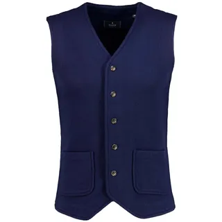 Steppweste RAGMAN, Herren, Gr. M (48/50), dunkelblau, 711, 100% Wolle, Westen Steppweste