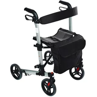 Rollator , Schwarz , Metall, Kunststoff , 63x81-93.5x67 cm , Freizeit & Co, Wellness & Gesundheit, Gesundheit