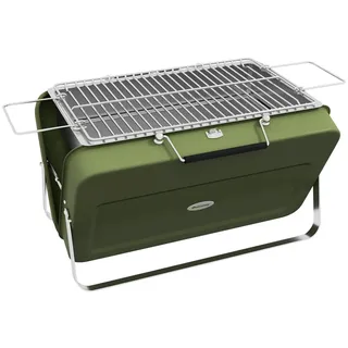 Outsunny Tischgrill , Grün , Metall , 30x28x47 cm , Grills, Holzkohlegriller