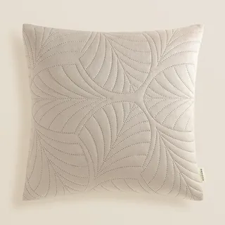 ROOM99 Feel 45 x 45 cm Zierkissenbezüg Kissenbezüg Kissenhüll Dekorative Dekokissen Wurfkissenbezug Deko Aesthetic Modern Schlafzimmer Wohnzimmer Velvet Samt ‎Beige,1 Stück