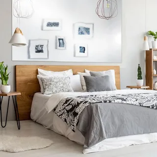 Ambiance Sticker 2 Stück Acryl-Spiegelfolie, selbstklebend, Spiegelsticker, für die Wanddekoration, Wanddekoration, Wanddekoration, Spiegeldekoration, 60 x 100 cm