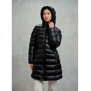 Blauer für Damen. 25WBLDK02069 Langer Mantel Adelaide schwarz (M), Lässig, Polyamid