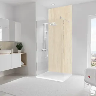 Schulte Duschrückwand Softtouch DecoDesign 255 cm x 100 cm Kalkstein-Beige