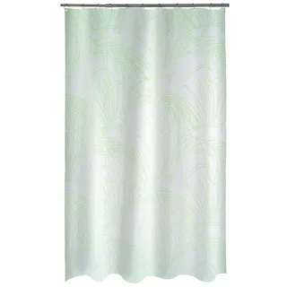 Spirella 10.18487 Textil Palma METALLIC-Green, 180X200 cm Duschvorhang, Polyester, 180 x 200 cm