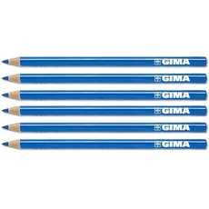 GIMA Dermatographenstift, Hautmarker, dermatologische Bleistifte, 6 Stück, blau