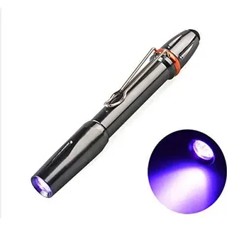 Pocketman Mini UV Torch 395nm LED Stift tragbarer Clip Urin -Spot -Erkennung Cash Light (Pack 1)