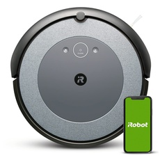 iRobot Roomba i3 (i3152) App-steuerbarer Saugroboter mit zwei Gummibürsten für alle Böden, ideal bei Haustieren, Sprachassistent-kompatibel im Set mit 1 Satz mit 2 Stück Original Ersatz-Gummibürsten