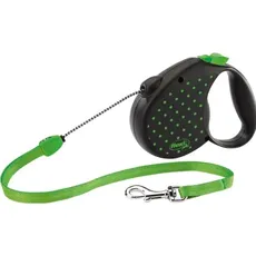 Flexi Color Dots 2014 S Schnur 5M, 12KG , grün, Halsband + Leine