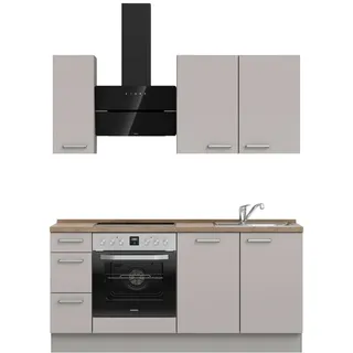 Nobilia Küchenzeile Touch II 180 cm grau