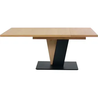 K+W Komfort & Wohnen Giacomo III 130 x 90 x 75 cm Asteiche bianco/schwarz