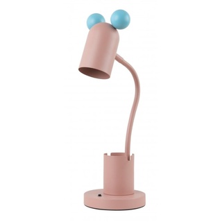 GTV - MOUSE Schreibtischlampe - max.250V, 50/60Hz, 1*E27, max.25 W, Ø.8 cm, IP20, rosa - Kinderschreibtischlampe Tischlampe Leuchten für Kinder