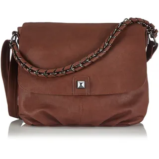 s.Oliver (Bags) 39.409.94.7260 39.409.94.7260 Damen Schultertaschen 38x31x11 cm (B x H x T), Braun (Braun 8765)