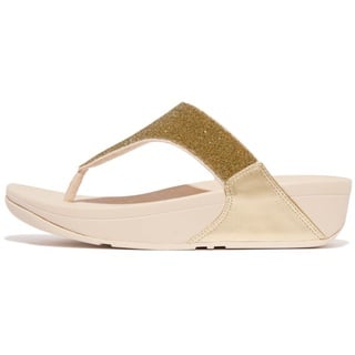 FitFlop Damen Lulu Opul Zehentrenner Sandale, Platin, 41 EU