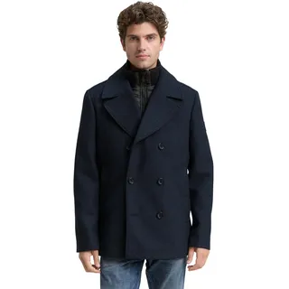 Tom Tailor Herren 2-in-1 Wolljacke mit Abnehmbarer Innenjacke