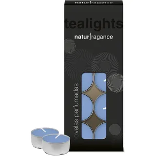 Flower Tealights Duft, sauberer und erfrischender Duft, elegante Dekoration für drinnen und draußen, 10 Stück, mehrfarbig, Wachs