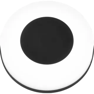 Reality LED-Außenleuchte Morena Schwarz-Weiß Ø 25 cm x 8 cm