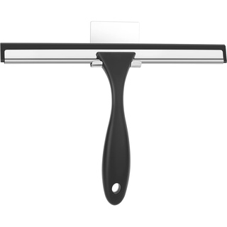 NileHome Duschabzieher Duschwischer für Glastür Edelstahl Fenster Squeegee Allzweck Heavy-Duty Bad Squeegee für Dusche Glastür und Fliesen Reinigung Kunststoff Non-Slip-Griff 10 Zoll