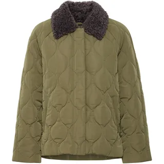 Wintermantel ICHI "Jacke IHSONORA", Damen, Gr. 38, grün (kalamata), Obermaterial: 100% Polyester PES., Jacken Wintermantel