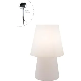 8 seasons DESIGN Dekoleuchte Kunststoff 60 cm Solar spritzwassergeschützt weiß