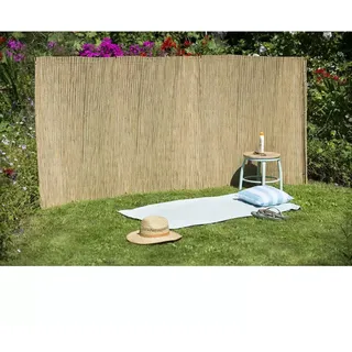 Nature Gartenzaun Riedgras 1x3 m - Beige