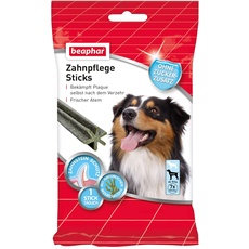 Bild Zahnpflege Sticks - Für große Hunde - Zahnpflege Snack - Mit natürlichen Meeresalgen - Ohne Zuckerzusatz - 7 Stück, 182 g (1er Pack)