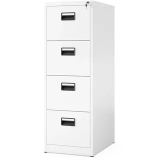 Jan Nowak V004A Aktenschrank 132 cm x 46 cm x 62 cm Weiß