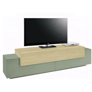 Home Affaire Coro Lowboard 200 cm Grün Eiche Matt
