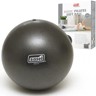 SISSEL Pilates Soft Ball | Gymnastikball & Pilates Ball für Training & Entspannung | Softball für Bauch, Rücken & Core | 22 cm | Belastbar bis 155 kg | Sport Bälle | Gummiball | Physiotherapie Zubehör