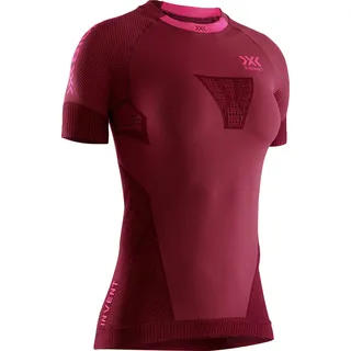 X-Bionic Invent 4.0 Laufshirt Damen namib red/neon flamingo M