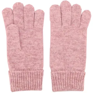 Strickhandschuhe MAXIMO, Mädchen, Gr. 4/5, rosa (dusty rose), Strick, Materialmix, unifarben, Handschuhe Strickhandschuhe, Fingerhandschuhe, extra lange Strickbündchen, unifarben