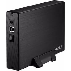 ADJ BOX 3.5" SATA TO USB 3.0 MAX 8TB BK AH612 BOX SLIM CASE ALLUMINIO ADJ, Festplattengehäuse