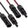 inkl Solarstecker 4mm2 schwarz/rot 1m Schwarz Rot