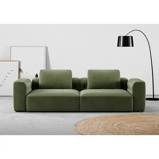 Home affaire 2,5-Sitzer »Cushid« Modulsofa, bestehend aus 2 Teilen, Breite 268 cm, grün