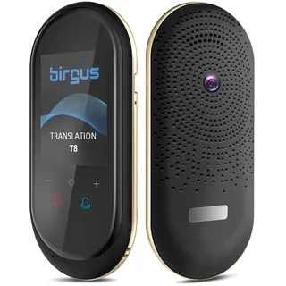 Birgus Übersetzer Elektronischer Sprachübersetzer,Voice Translator OCR Fotoübersetzung/WiFi/Hospot/Offline,Sofortübersetzer für Reisen,Business und Sprachenlernen