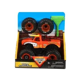 Hot Wheels Monster Jam Mechanix 1:32 Build & Re-Build El Toro Lok, sortiert | 3 Stück