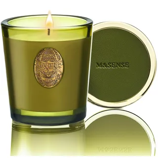 M&SENSE Duftkerze Sandelholz Jasmin,260g Duftkerzen im Glas Natürliche Soja-Kerze,55 Stunden Brenndauer,Weihnachten Kerzengeschenke für Frauen & Männer