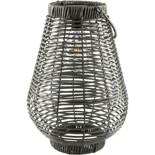 AM Design Gartenleuchte »Solar-Laterne, Handarbeit, aus Kunststoff« kabellose Beleuchtung für den Außenbereich, grau