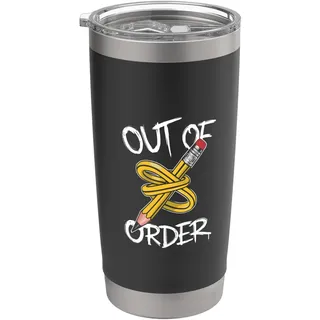 Out Of Order - Lustiger letzter Schultag Sommerurlaub Doppelwandiger Edelstahl-Thermobecher