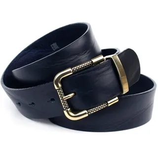 Anthoni Crown Damengürtel Leder blau 90